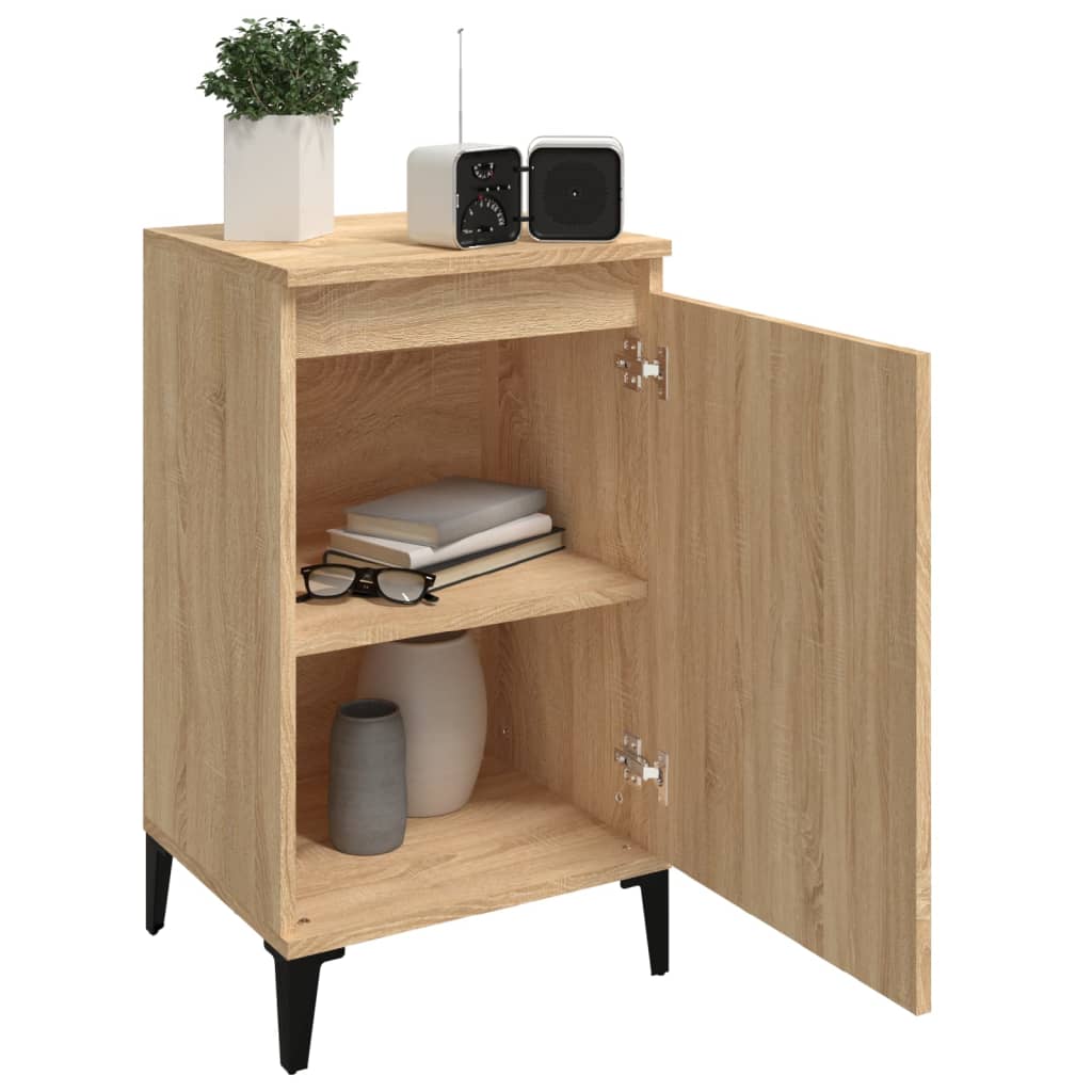 vidaXL Noptiere, 2 buc., stejar sonoma, 40x35x70 cm, lemn prelucrat vidaXL Noptiere, 2 buc., stejar sonoma, 40x35x70 cm, lemn prelucrat