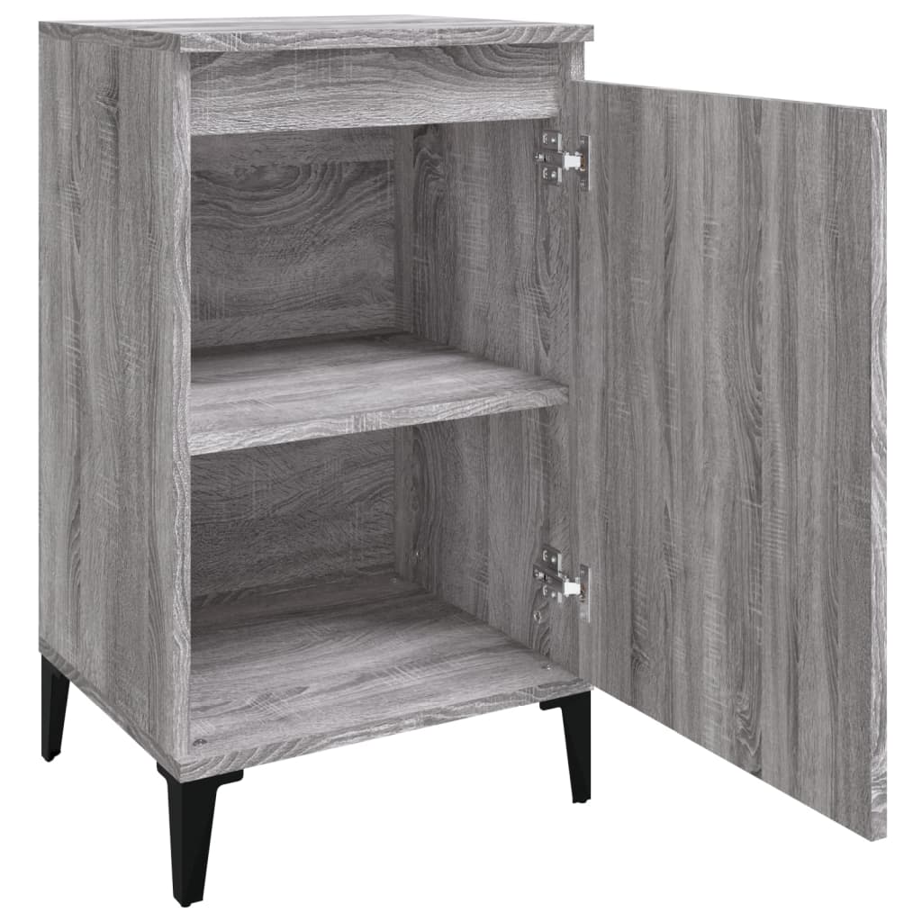 vidaXL Noptiere, 2 buc., gri sonoma, 40x35x70 cm, lemn prelucrat vidaXL Noptiere, 2 buc., gri sonoma, 40x35x70 cm, lemn prelucrat