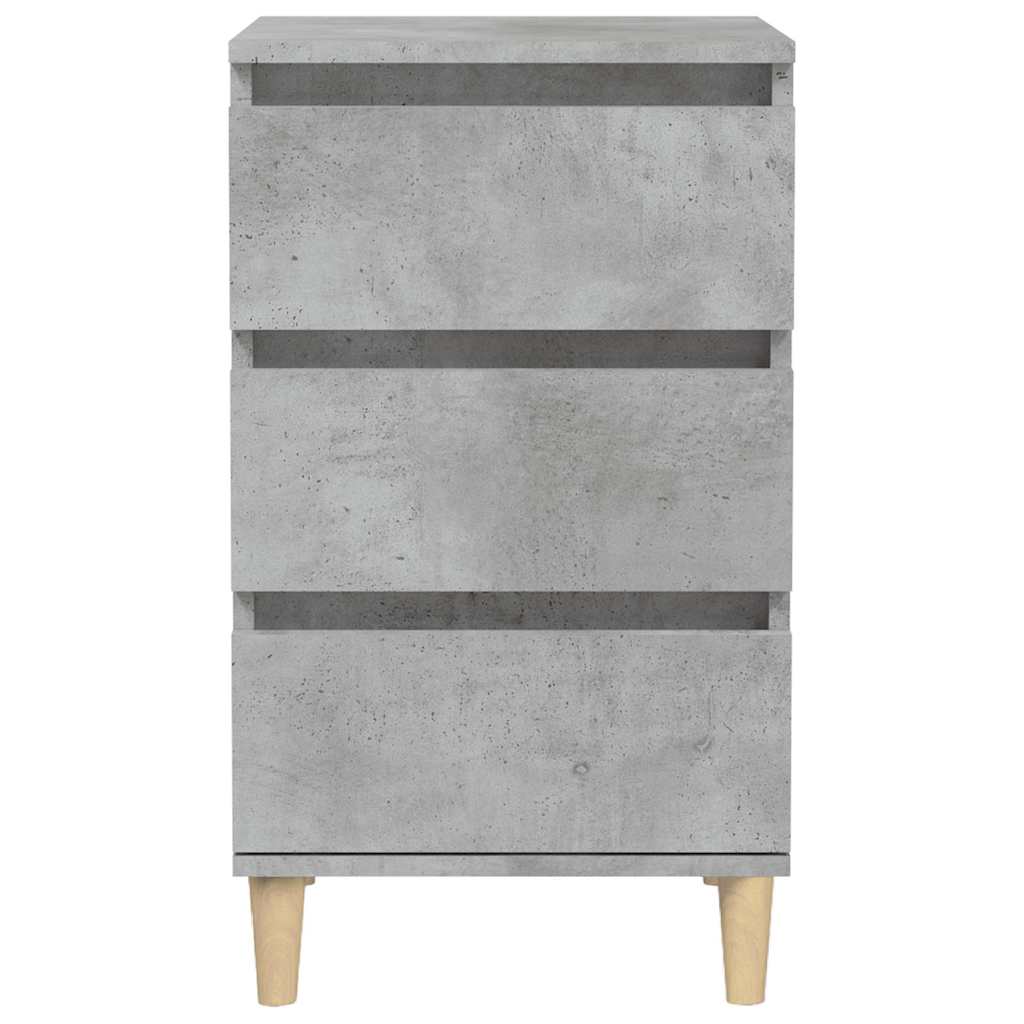 vidaXL Noptieră, gri beton, 40x35x70 cm, lemn prelucrat