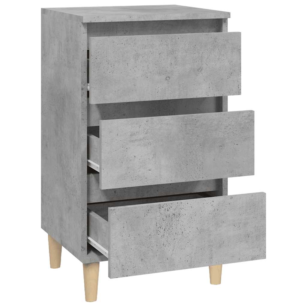 vidaXL Noptieră, gri beton, 40x35x70 cm, lemn prelucrat