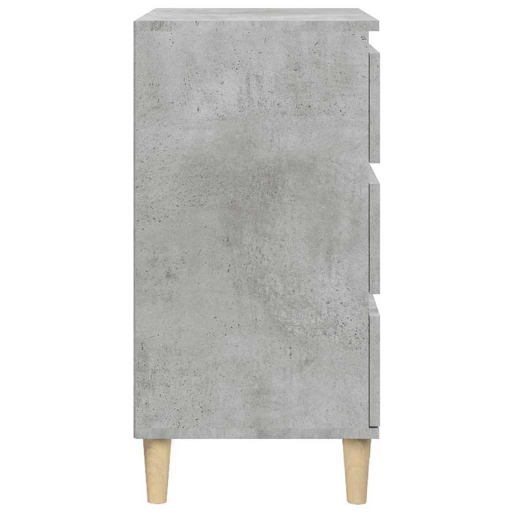 vidaXL Noptieră, gri beton, 40x35x70 cm, lemn prelucrat