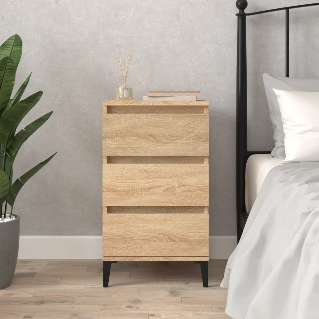vidaXL Noptieră, stejar sonoma, 40x35x70 cm, lemn prelucrat vidaXL Noptieră, stejar sonoma, 40x35x70 cm, lemn prelucrat