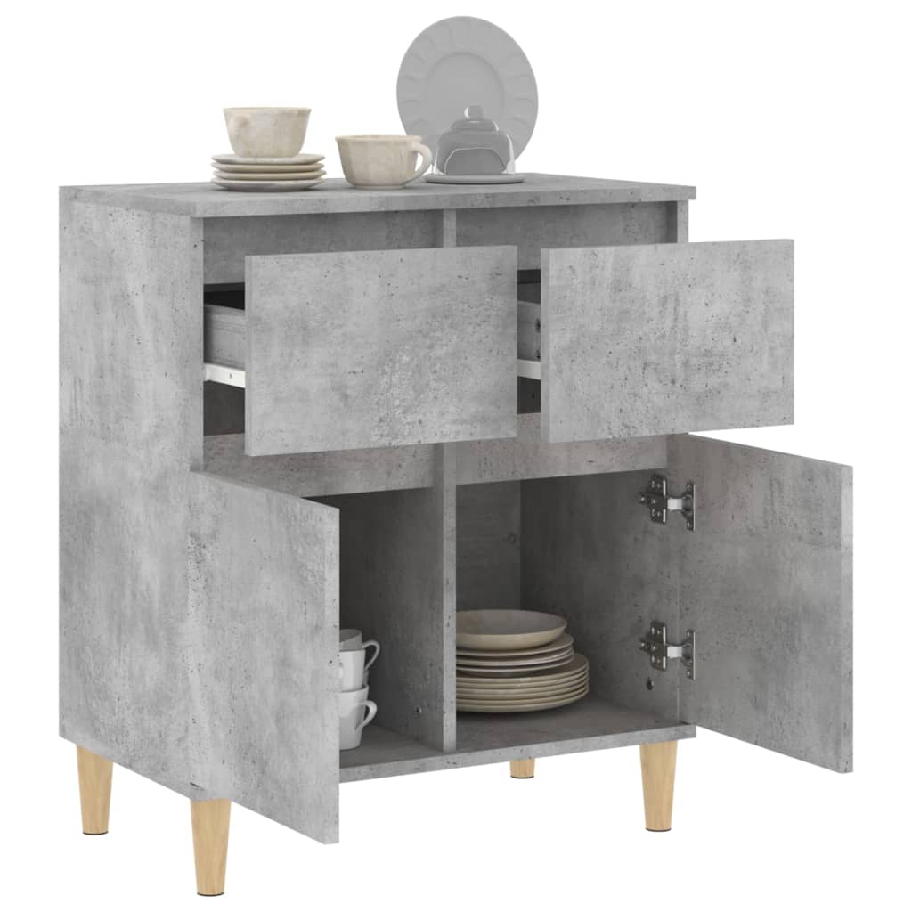 vidaXL Servantă, gri beton, 60x35x70 cm, lemn prelucrat vidaXL Servantă, gri beton, 60x35x70 cm, lemn prelucrat
