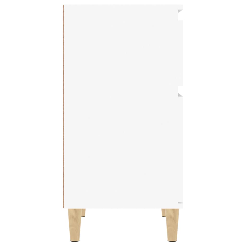 vidaXL Noptiere, 2 buc., alb, 40x35x70 cm
