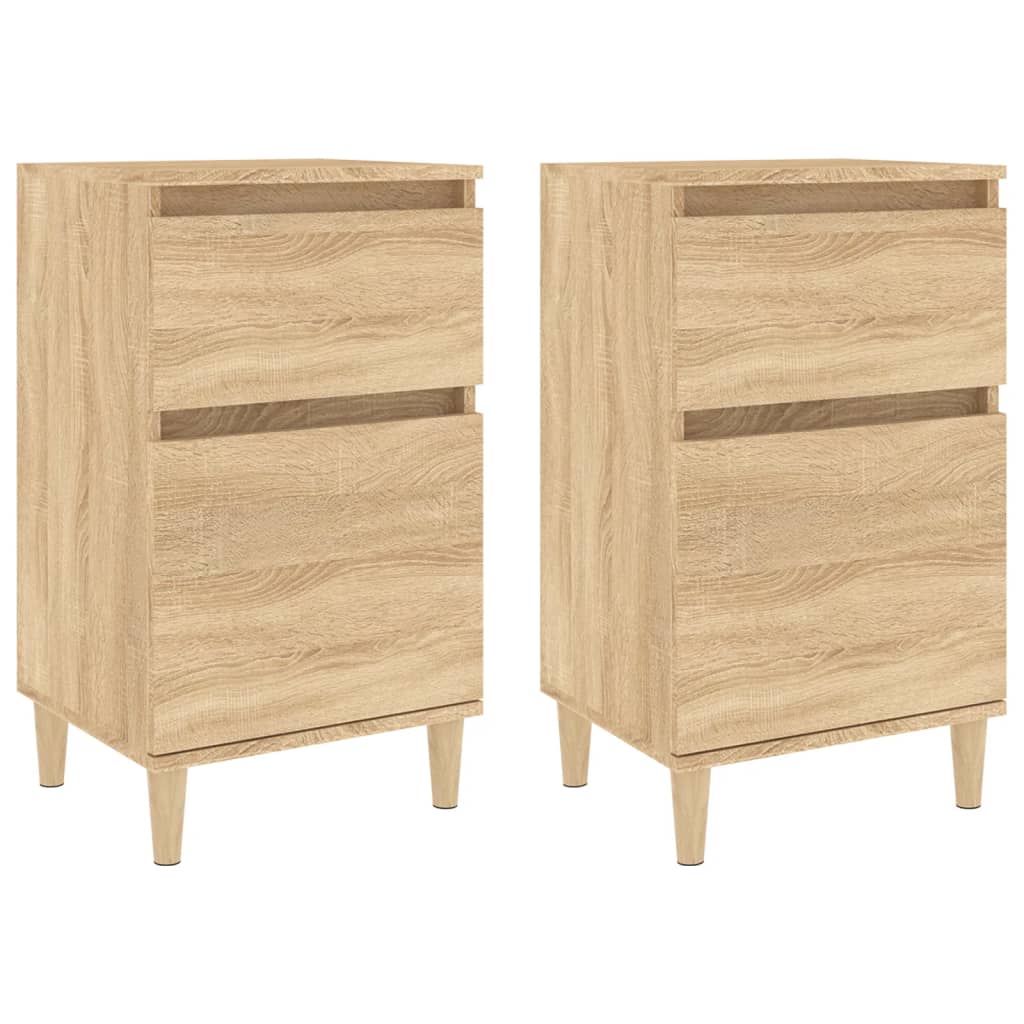 vidaXL Noptiere, 2 buc., stejar sonoma, 40x35x70 cm, lemn prelucrat vidaXL Noptiere, 2 buc., stejar sonoma, 40x35x70 cm, lemn prelucrat