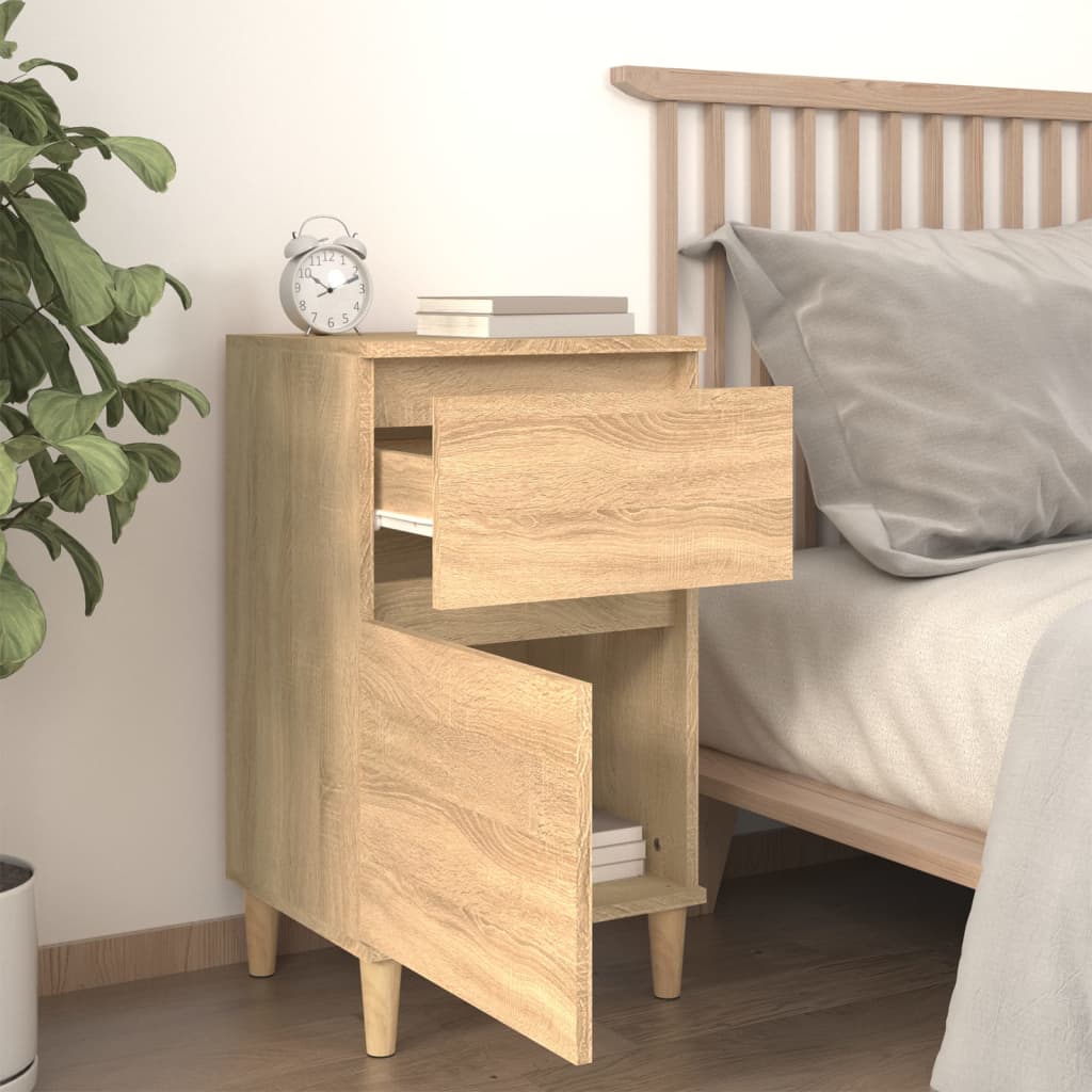 vidaXL Noptiere, 2 buc., stejar sonoma, 40x35x70 cm, lemn prelucrat vidaXL Noptiere, 2 buc., stejar sonoma, 40x35x70 cm, lemn prelucrat