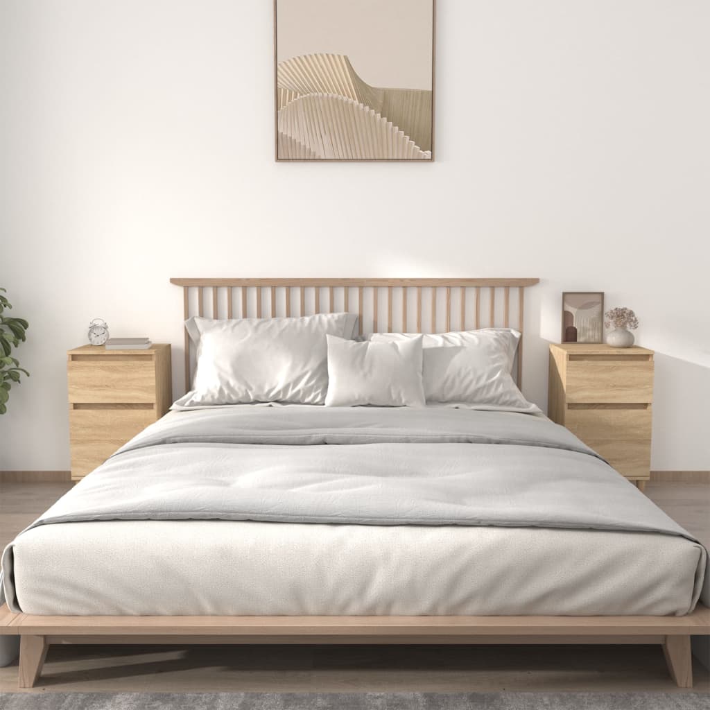 vidaXL Noptiere, 2 buc., stejar sonoma, 40x35x70 cm, lemn prelucrat vidaXL Noptiere, 2 buc., stejar sonoma, 40x35x70 cm, lemn prelucrat