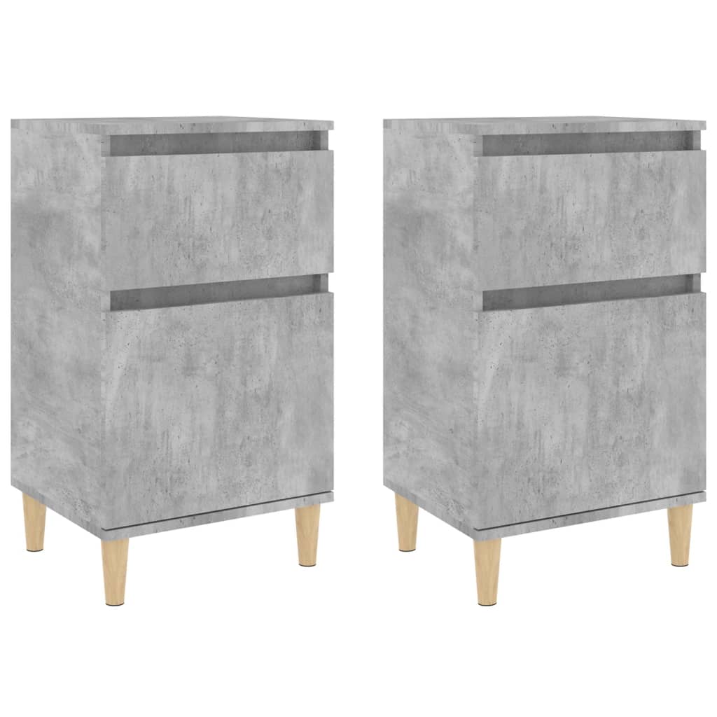 vidaXL Noptiere, 2 buc., gri beton, 40x35x70 cm vidaXL Noptiere, 2 buc., gri beton, 40x35x70 cm