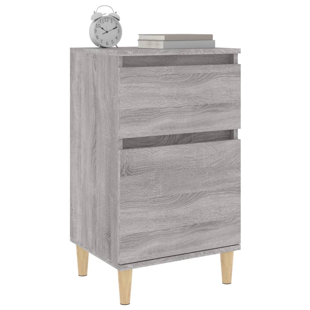 vidaXL Noptiere, 2 buc., gri sonoma, 40x35x70 cm vidaXL Noptiere, 2 buc., gri sonoma, 40x35x70 cm