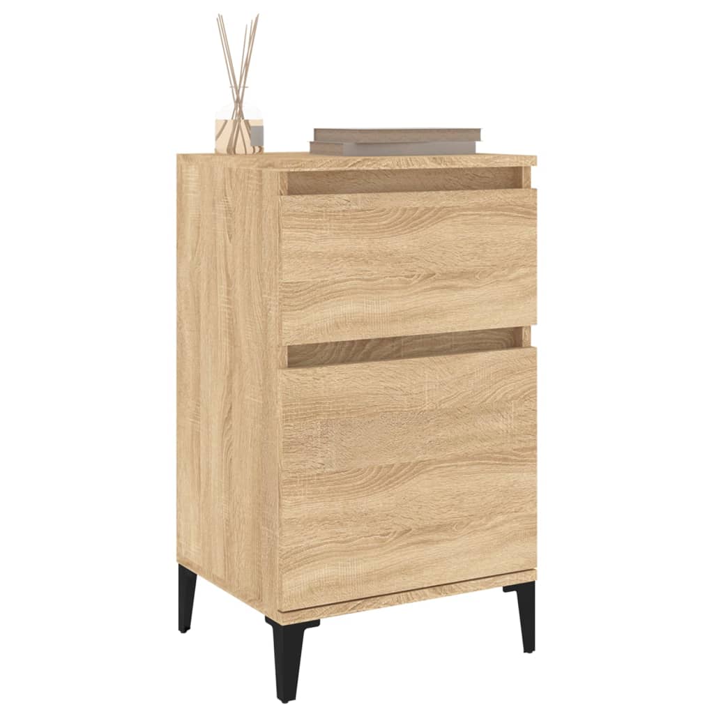 vidaXL Noptiere, 2 buc., stejar sonoma, 40x35x70 cm, lemn prelucrat vidaXL Noptiere, 2 buc., stejar sonoma, 40x35x70 cm, lemn prelucrat