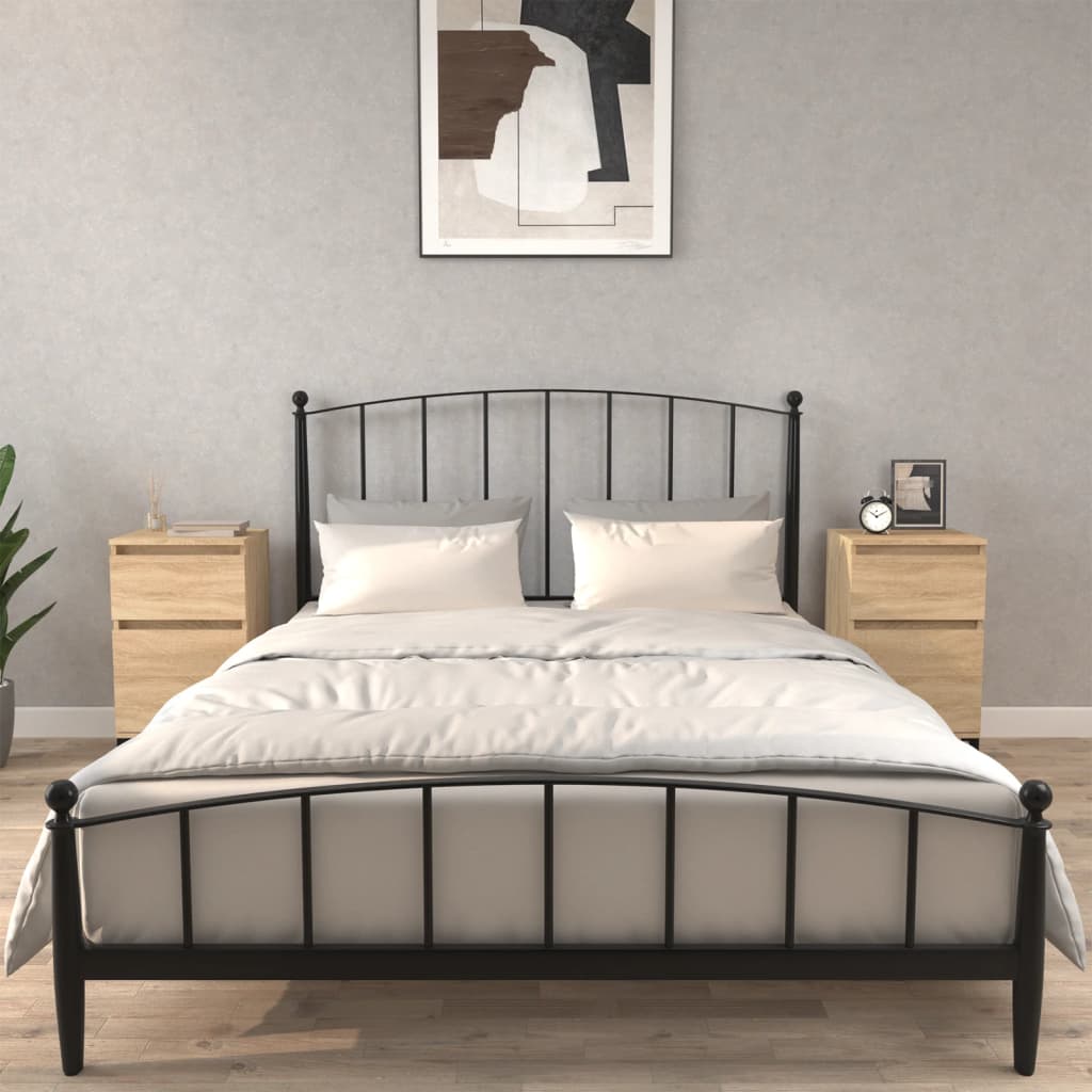 vidaXL Noptiere, 2 buc., stejar sonoma, 40x35x70 cm, lemn prelucrat vidaXL Noptiere, 2 buc., stejar sonoma, 40x35x70 cm, lemn prelucrat