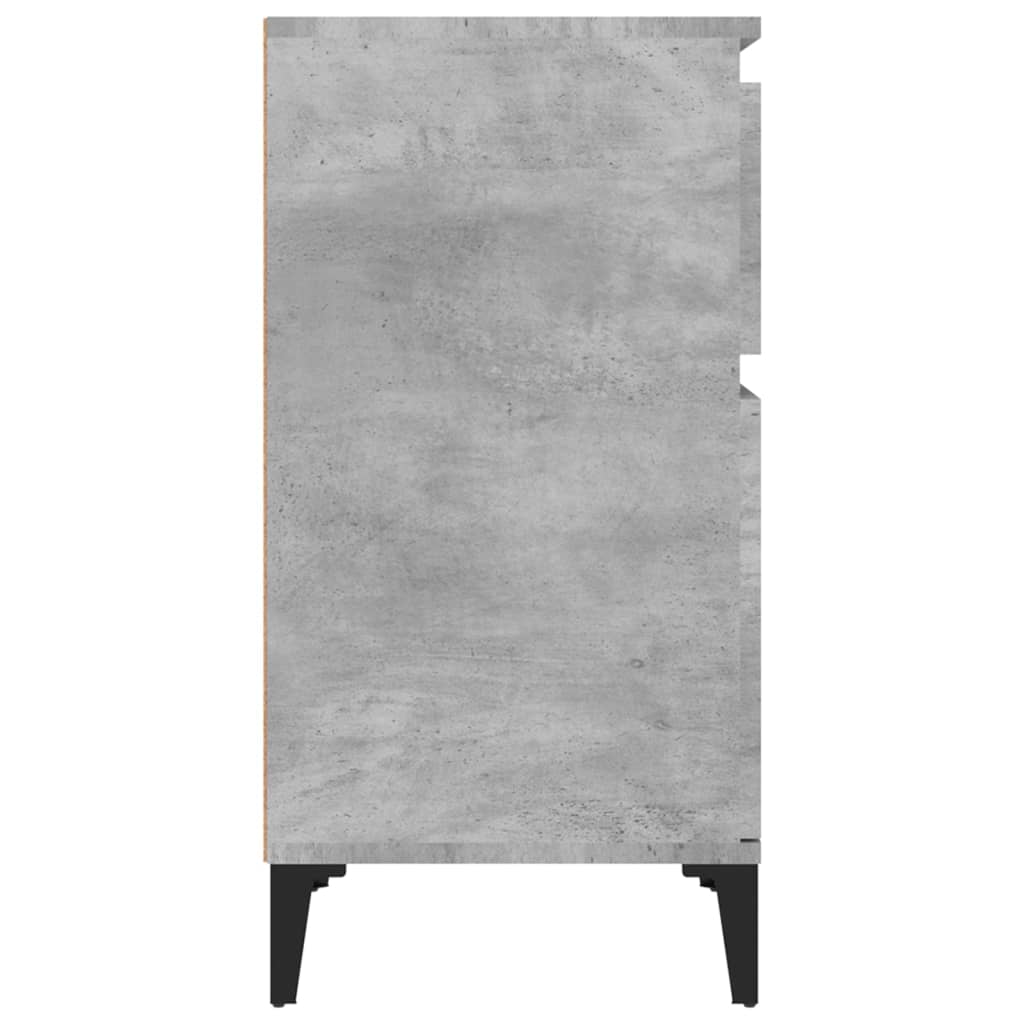 vidaXL Noptiere, 2 buc., gri beton, 40x35x70 cm vidaXL Noptiere, 2 buc., gri beton, 40x35x70 cm