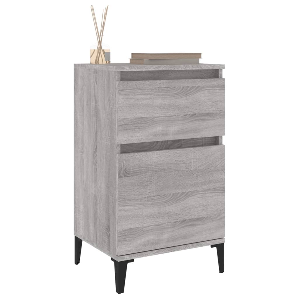 vidaXL Noptiere, 2 buc., gri sonoma, 40x35x70 cm vidaXL Noptiere, 2 buc., gri sonoma, 40x35x70 cm