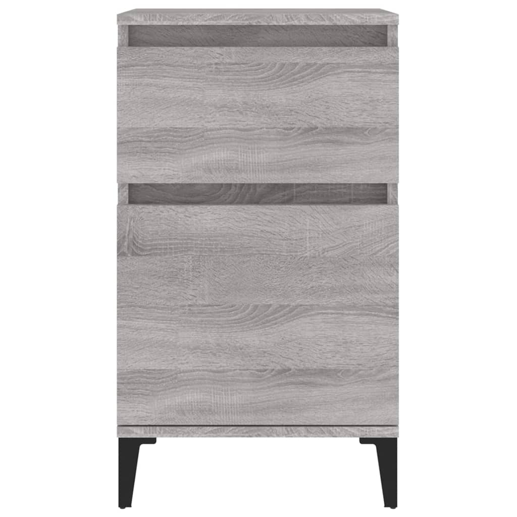vidaXL Noptiere, 2 buc., gri sonoma, 40x35x70 cm vidaXL Noptiere, 2 buc., gri sonoma, 40x35x70 cm
