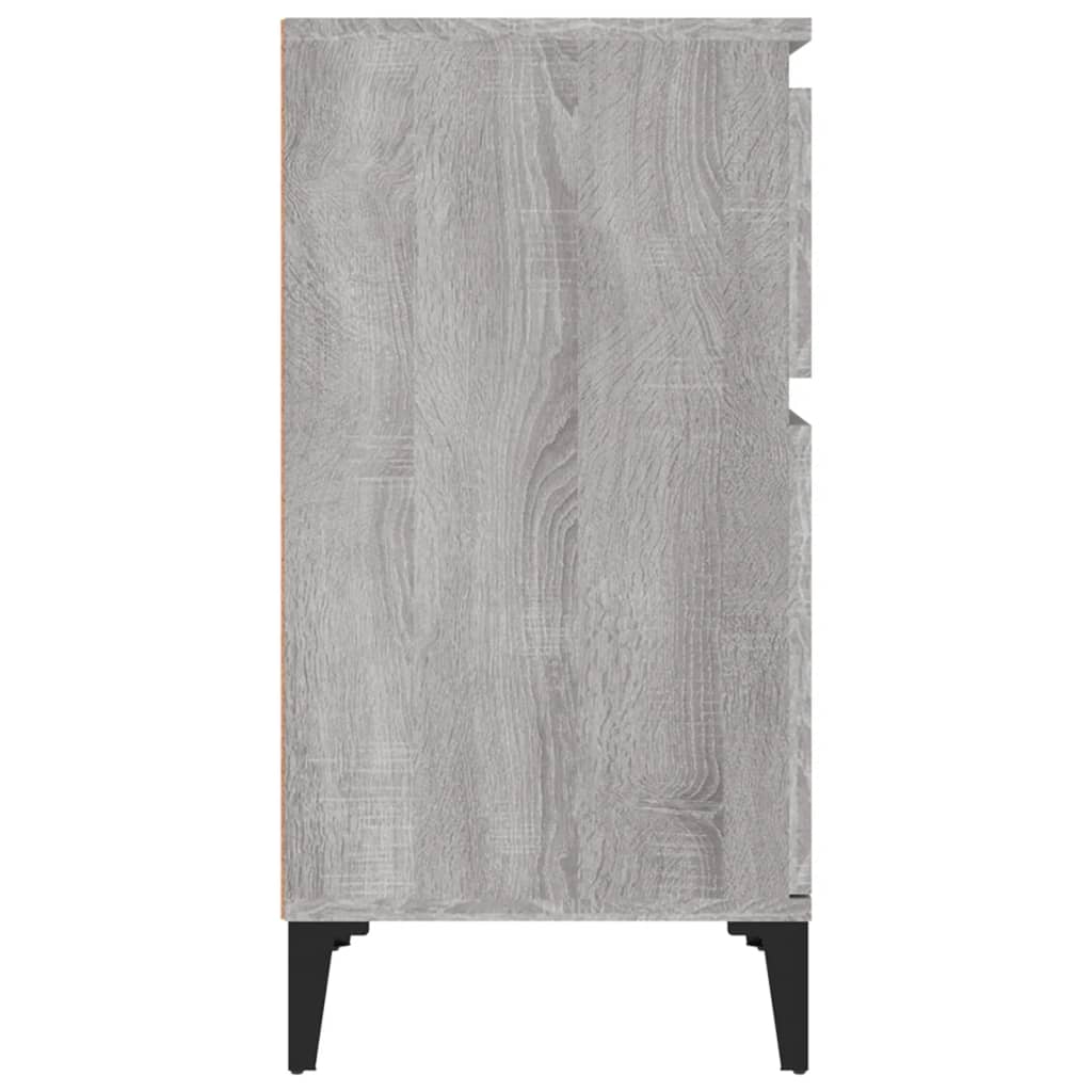 vidaXL Noptiere, 2 buc., gri sonoma, 40x35x70 cm vidaXL Noptiere, 2 buc., gri sonoma, 40x35x70 cm