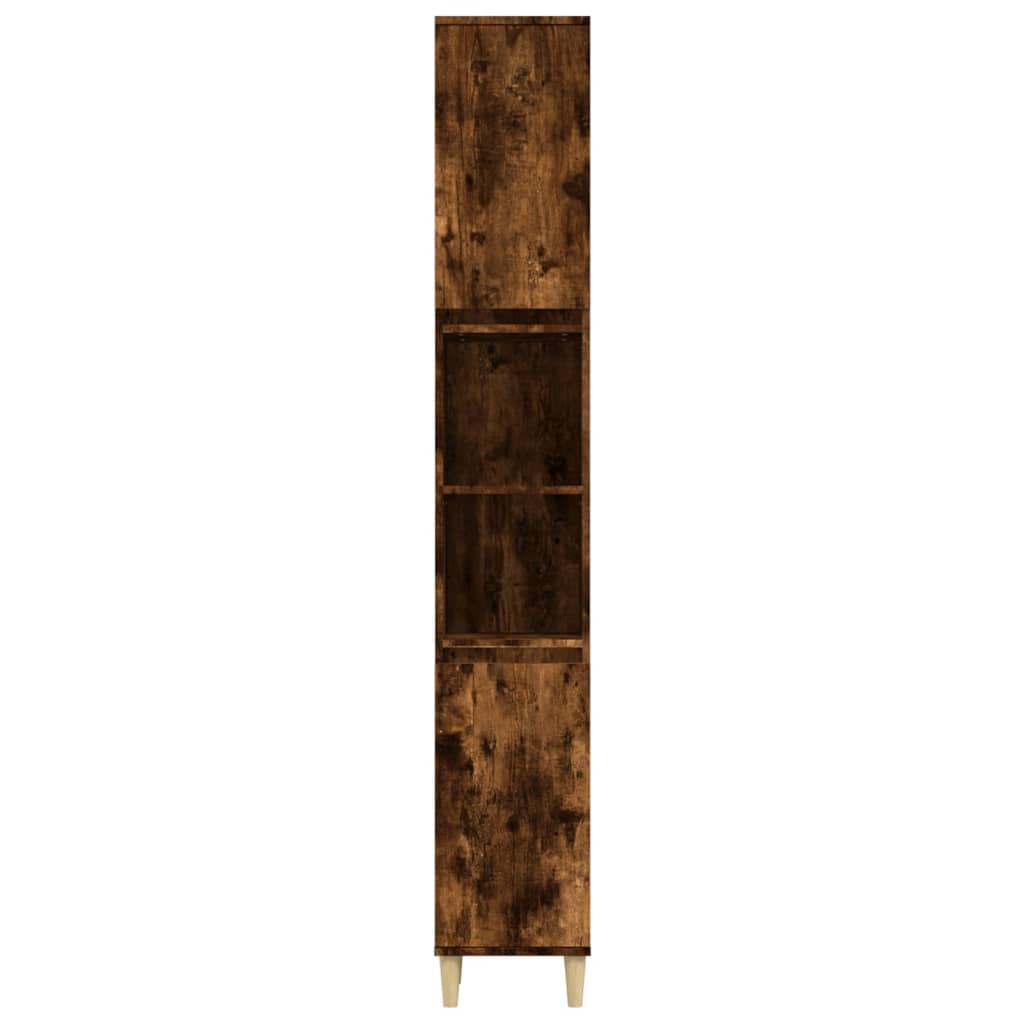 vidaXL Dulap de baie, stejar afumat, 30x30x190 cm, lemn prelucrat vidaXL Dulap de baie, stejar afumat, 30x30x190 cm, lemn prelucrat
