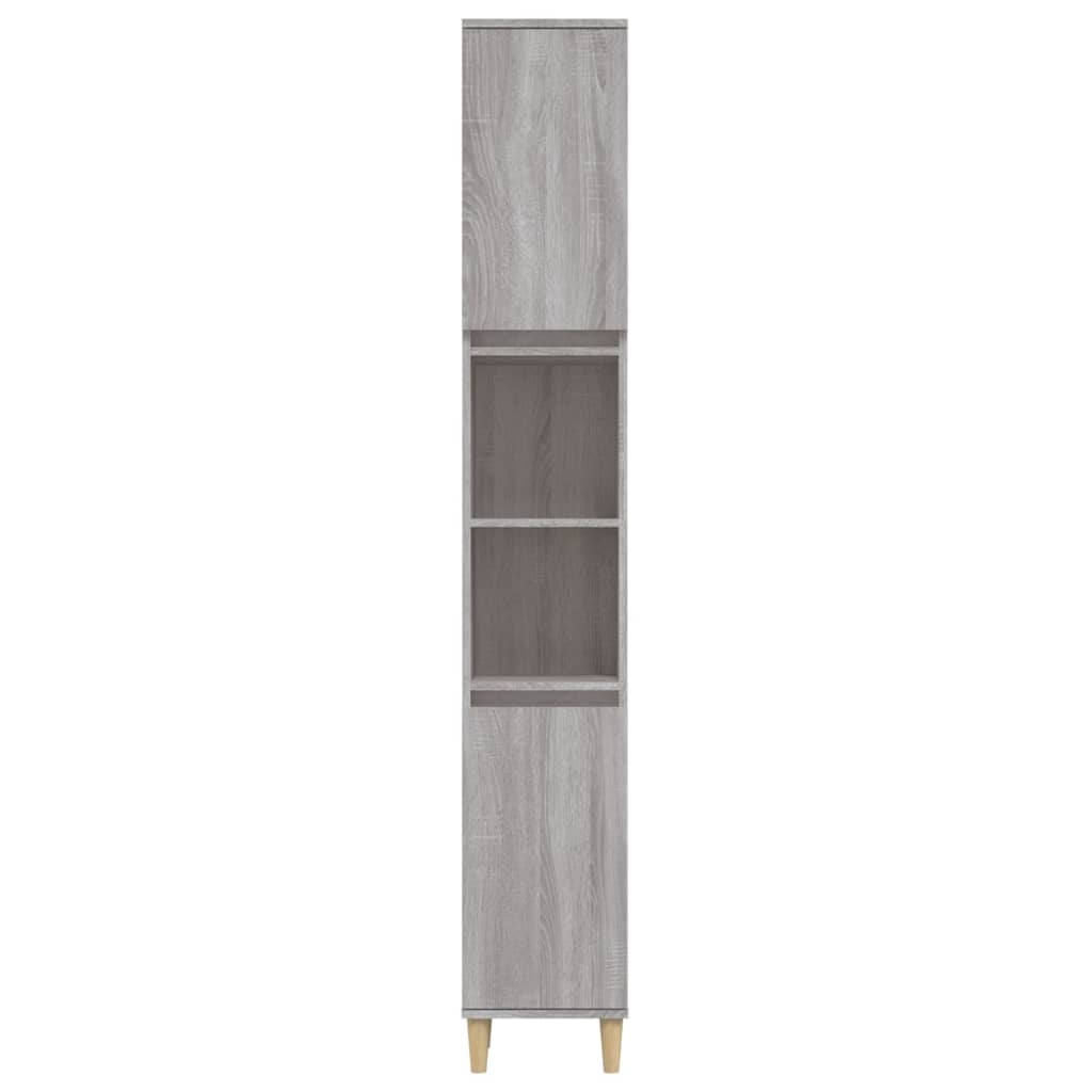 vidaXL Dulap de baie, gri sonoma, 30x30x190 cm, lemn prelucrat vidaXL Dulap de baie, gri sonoma, 30x30x190 cm, lemn prelucrat