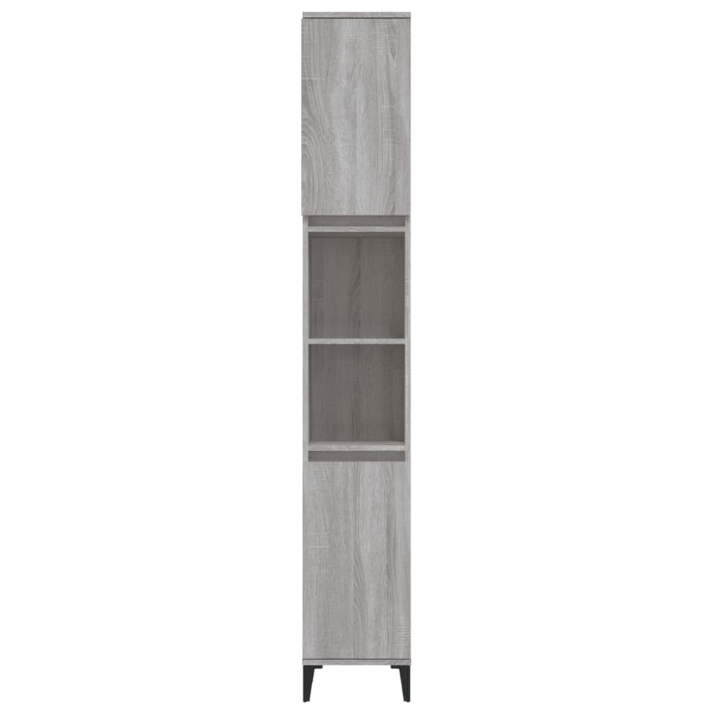 vidaXL Dulap de baie, gri sonoma, 30x30x190 cm, lemn prelucrat vidaXL Dulap de baie, gri sonoma, 30x30x190 cm, lemn prelucrat
