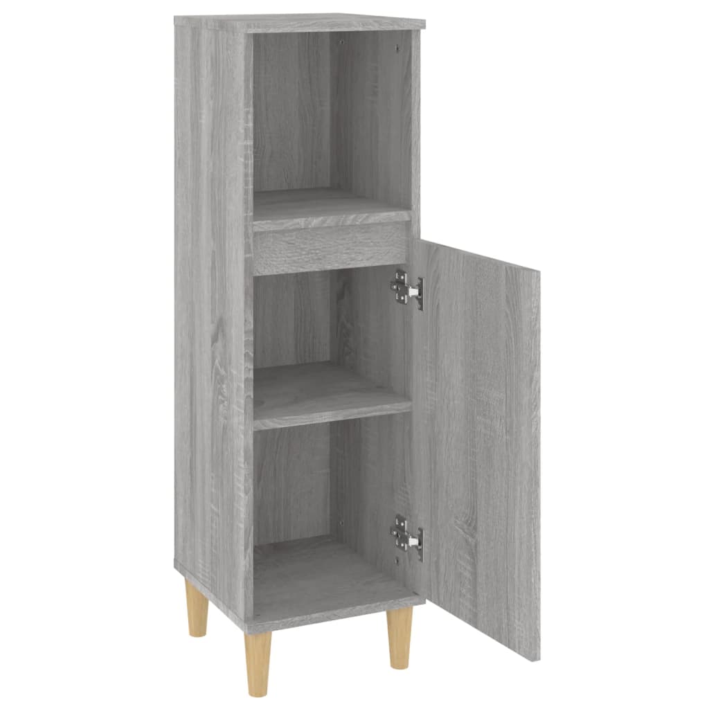 vidaXL Dulap de baie, gri sonoma, 30x30x100 cm, lemn prelucrat vidaXL Dulap de baie, gri sonoma, 30x30x100 cm, lemn prelucrat