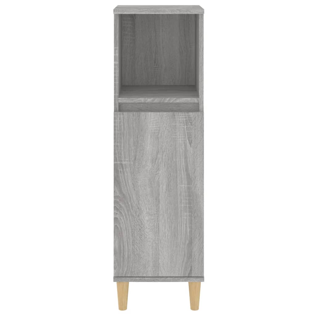 vidaXL Dulap de baie, gri sonoma, 30x30x100 cm, lemn prelucrat vidaXL Dulap de baie, gri sonoma, 30x30x100 cm, lemn prelucrat