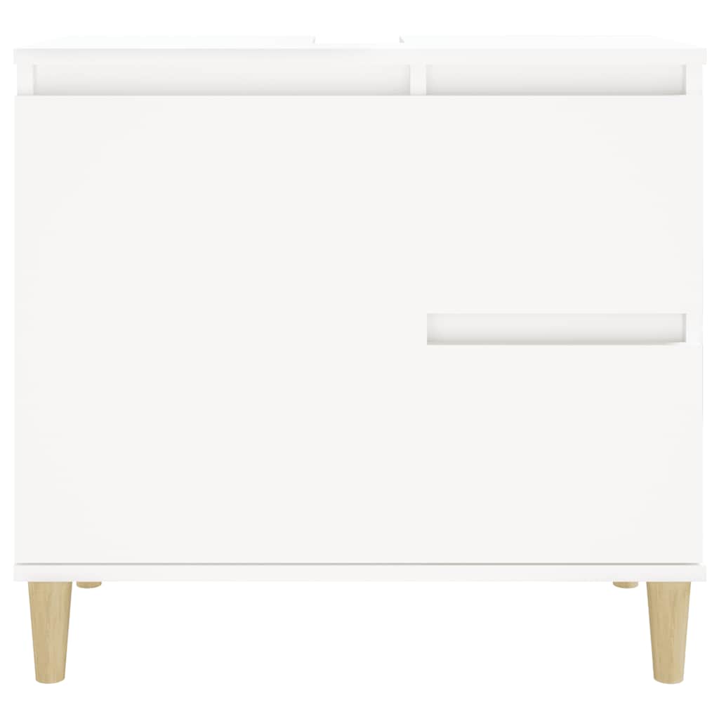 vidaXL Dulap de baie, alb, 65x33x60 cm, lemn prelucrat
