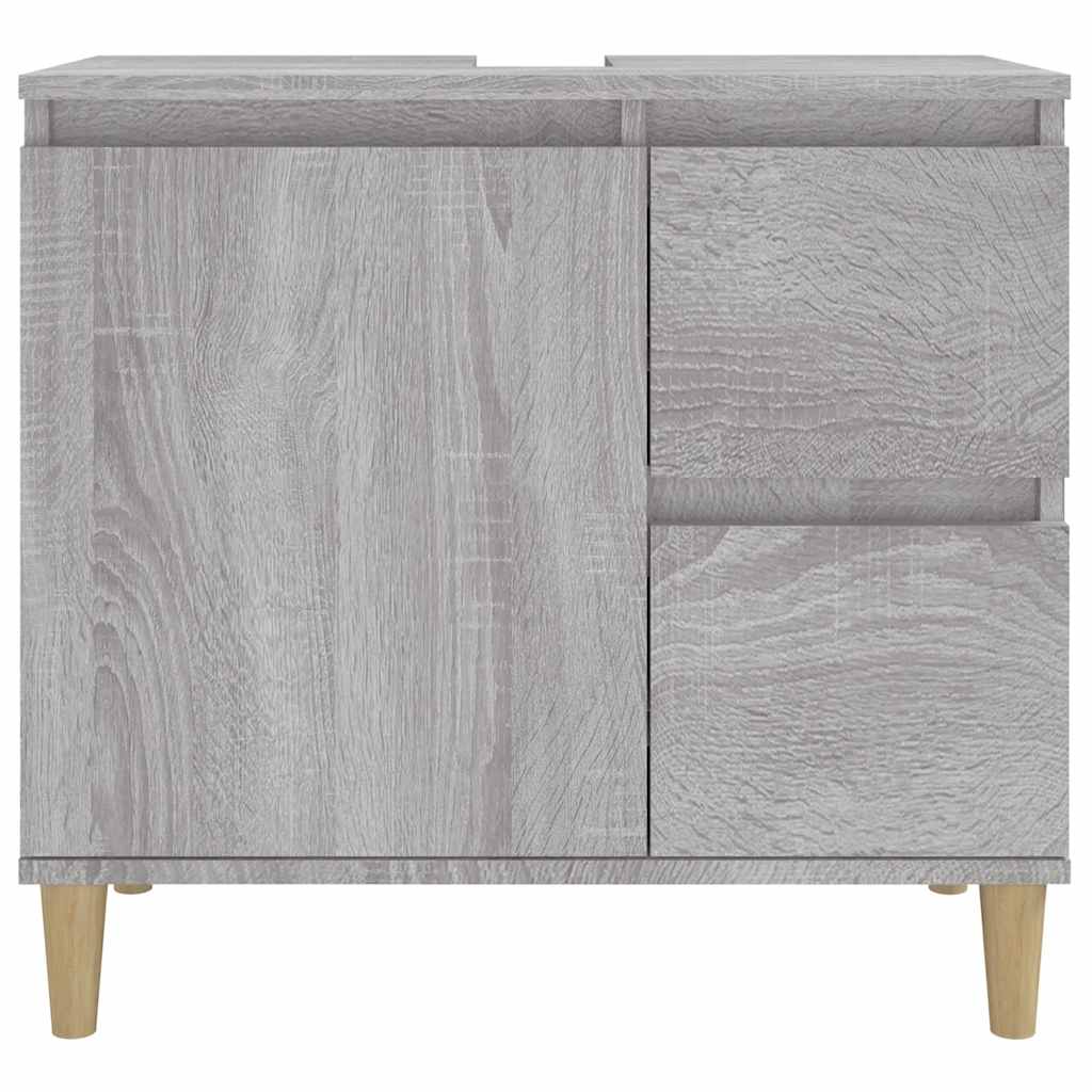 vidaXL Dulap de baie, gri sonoma, 65x33x60 cm, lemn prelucrat vidaXL Dulap de baie, gri sonoma, 65x33x60 cm, lemn prelucrat