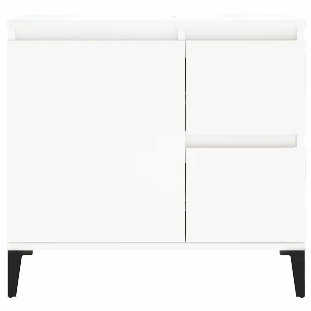 vidaXL Dulap de baie, alb, 65x33x60 cm, lemn prelucrat