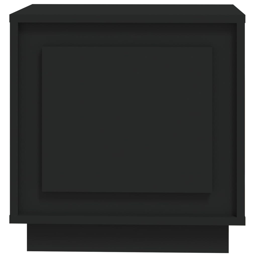 vidaXL Noptiere, 2 buc, negru, 44x35x45 cm, lemn prelucrat