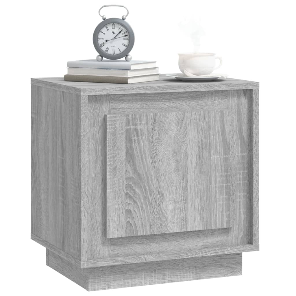 vidaXL Noptiere, 2 buc., gri sonoma, 44x35x45 cm, lemn prelucrat vidaXL Noptiere, 2 buc., gri sonoma, 44x35x45 cm, lemn prelucrat