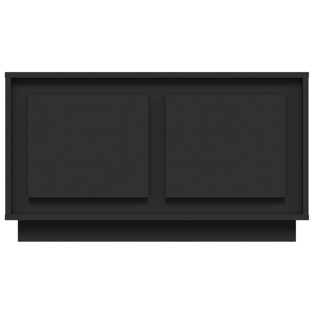 vidaXL Comodă TV, negru, 80x35x45 cm, lemn prelucrat