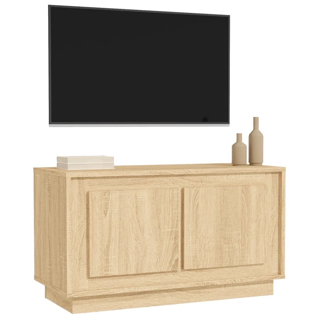 vidaXL Dulap TV, stejar sonoma, 80x35x45 cm, lemn prelucrat vidaXL Dulap TV, stejar sonoma, 80x35x45 cm, lemn prelucrat