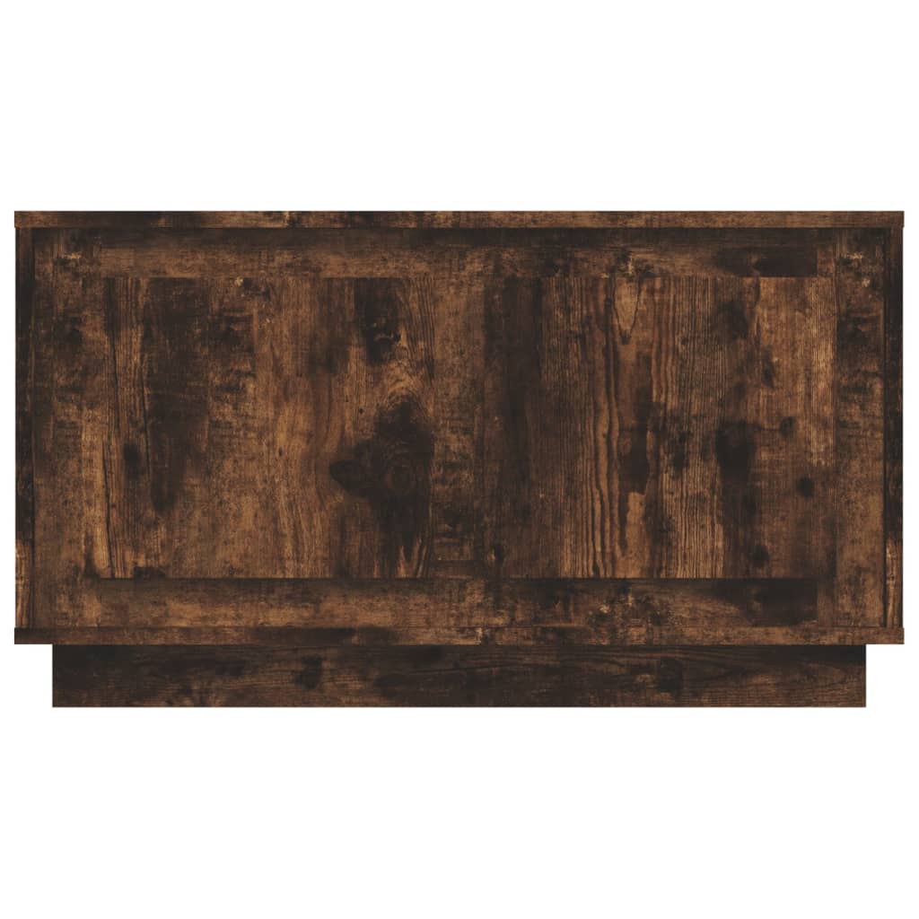 vidaXL Comodă TV, stejar afumat, 80x35x45 cm, lemn prelucrat vidaXL Comodă TV, stejar afumat, 80x35x45 cm, lemn prelucrat