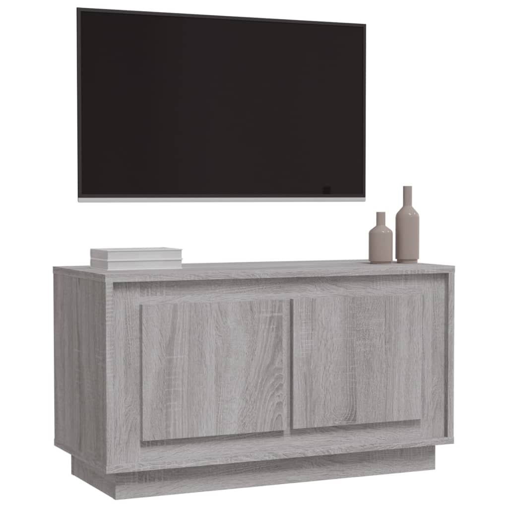 vidaXL Comodă TV, gri sonoma, 80x35x45 cm, lemn prelucrat vidaXL Comodă TV, gri sonoma, 80x35x45 cm, lemn prelucrat