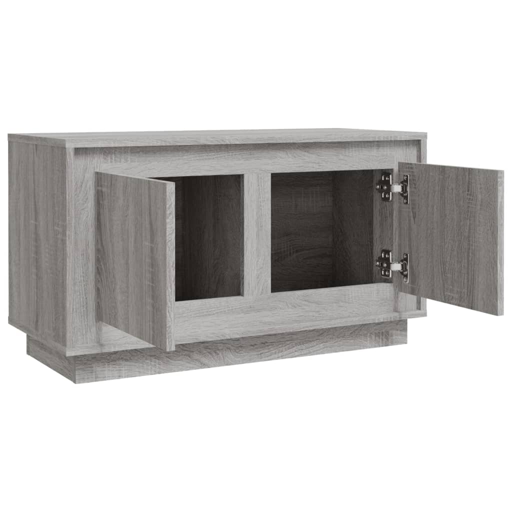 vidaXL Comodă TV, gri sonoma, 80x35x45 cm, lemn prelucrat vidaXL Comodă TV, gri sonoma, 80x35x45 cm, lemn prelucrat