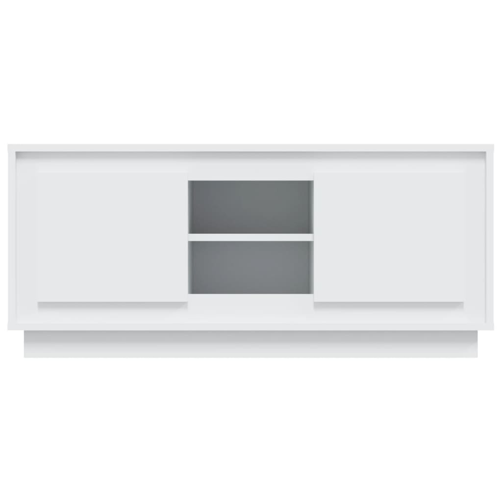 vidaXL Comodă TV, alb, 102x35x45 cm, lemn prelucrat vidaXL Comodă TV, alb, 102x35x45 cm, lemn prelucrat
