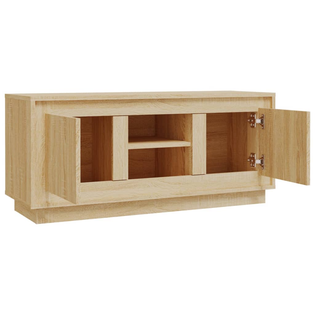 vidaXL Comodă TV, stejar sonoma, 102x35x45 cm, lemn prelucrat vidaXL Comodă TV, stejar sonoma, 102x35x45 cm, lemn prelucrat
