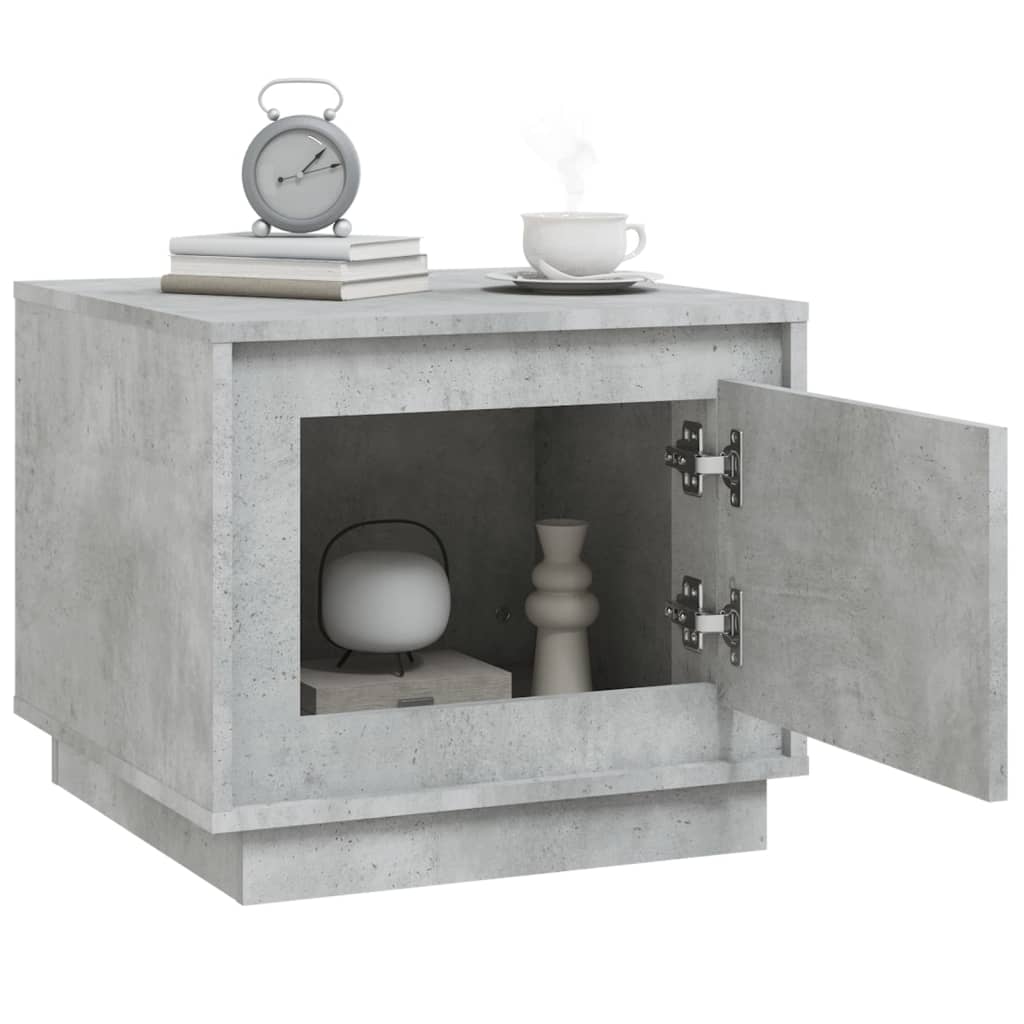 vidaXL Măsuță de cafea, gri beton, 51x50x44 cm, lemn prelucrat vidaXL Măsuță de cafea, gri beton, 51x50x44 cm, lemn prelucrat