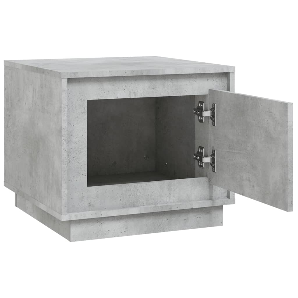 vidaXL Măsuță de cafea, gri beton, 51x50x44 cm, lemn prelucrat vidaXL Măsuță de cafea, gri beton, 51x50x44 cm, lemn prelucrat