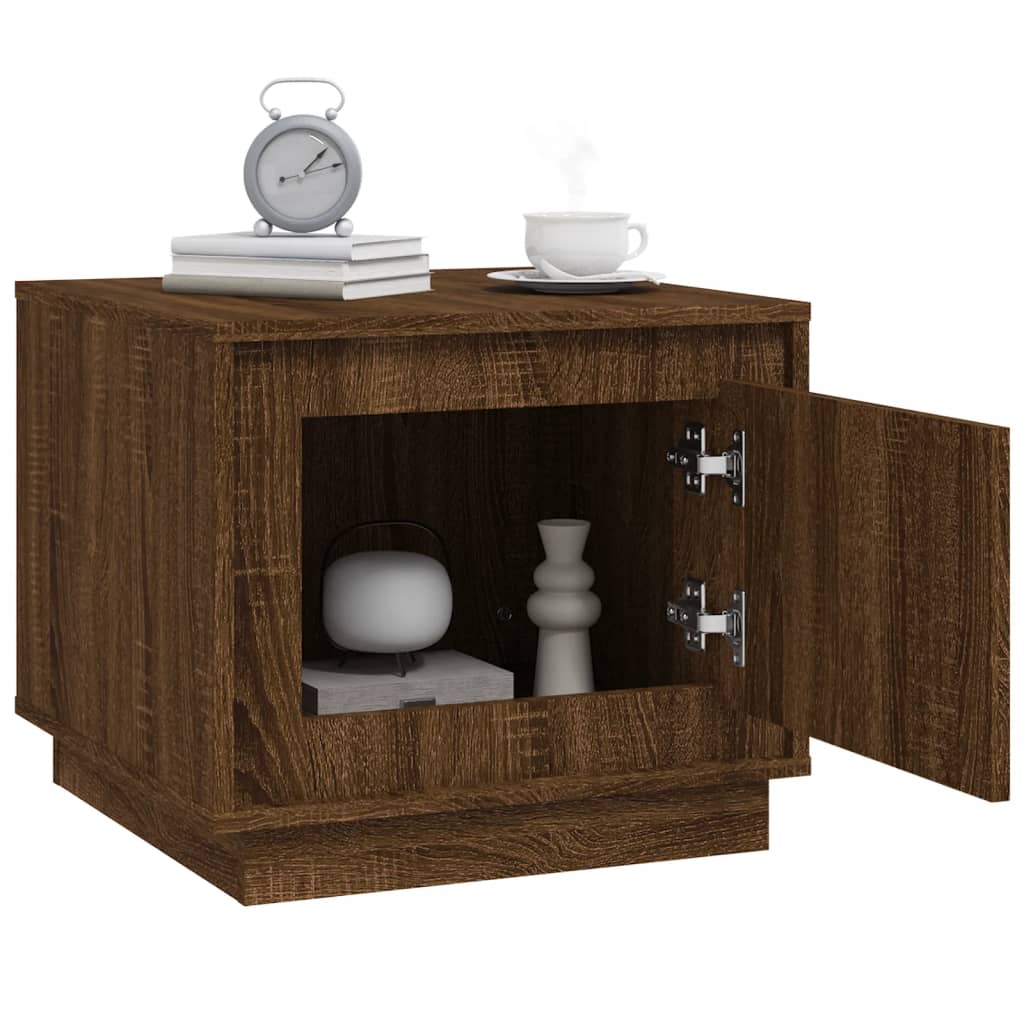 vidaXL Măsuță de cafea, stejar maro, 51x50x44 cm, lemn prelucrat vidaXL Măsuță de cafea, stejar maro, 51x50x44 cm, lemn prelucrat