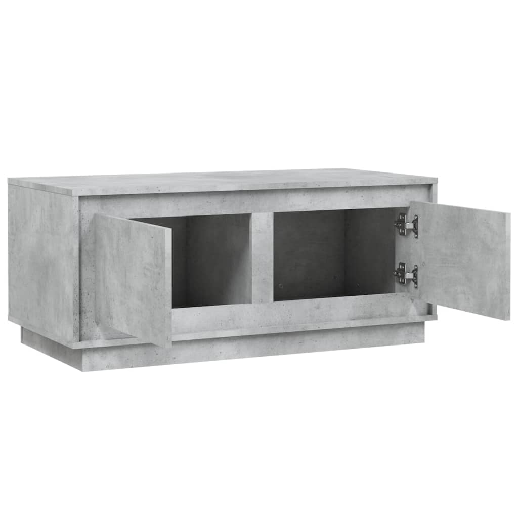 vidaXL Măsuță de cafea, gri beton, 102x50x44 cm, lemn prelucrat vidaXL Măsuță de cafea, gri beton, 102x50x44 cm, lemn prelucrat