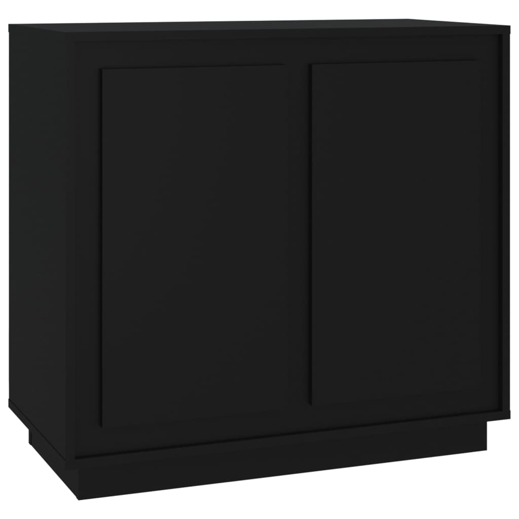 vidaXL Dulap, negru, 80x34x75 cm, lemn prelucrat vidaXL Dulap, negru, 80x34x75 cm, lemn prelucrat