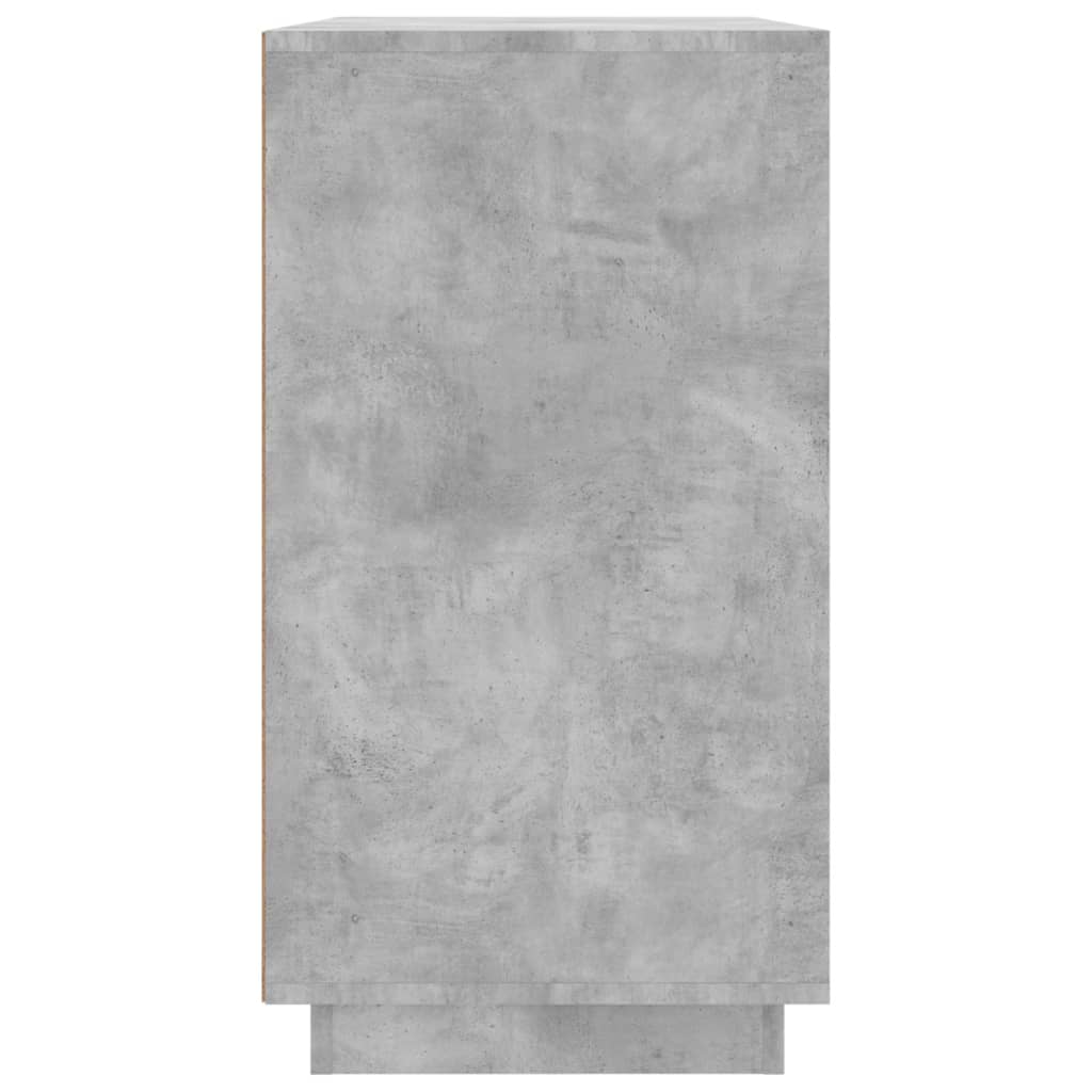vidaXL Dulap, gri beton, 80x34x75 cm, lemn prelucrat