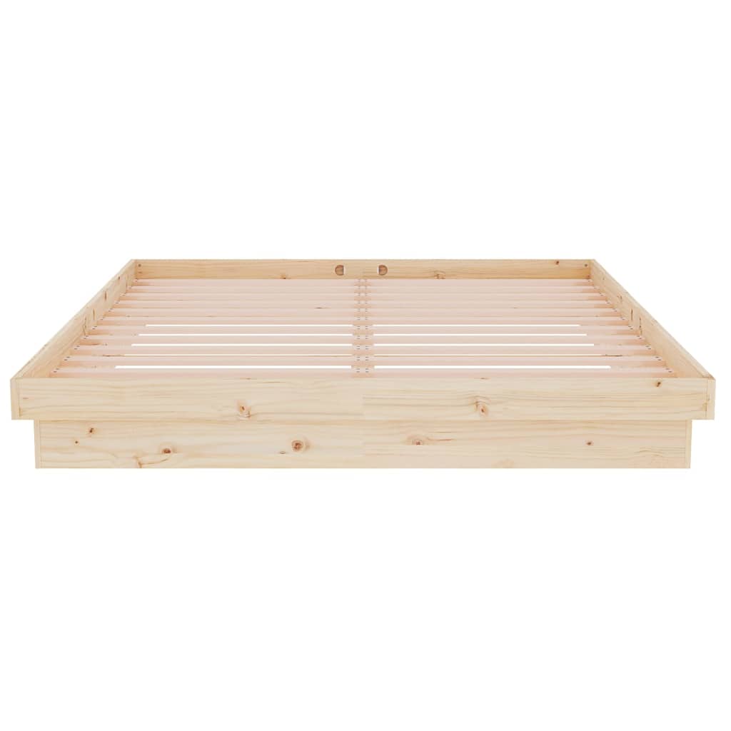 vidaXL Cadru de pat King Size, 150x200 cm, lemn masiv vidaXL Cadru de pat King Size, 150x200 cm, lemn masiv