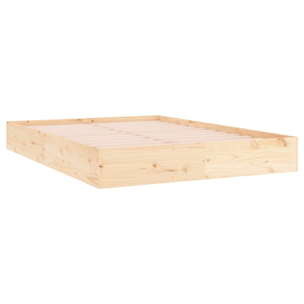 vidaXL Cadru de pat King Size, 150x200 cm, lemn masiv vidaXL Cadru de pat King Size, 150x200 cm, lemn masiv
