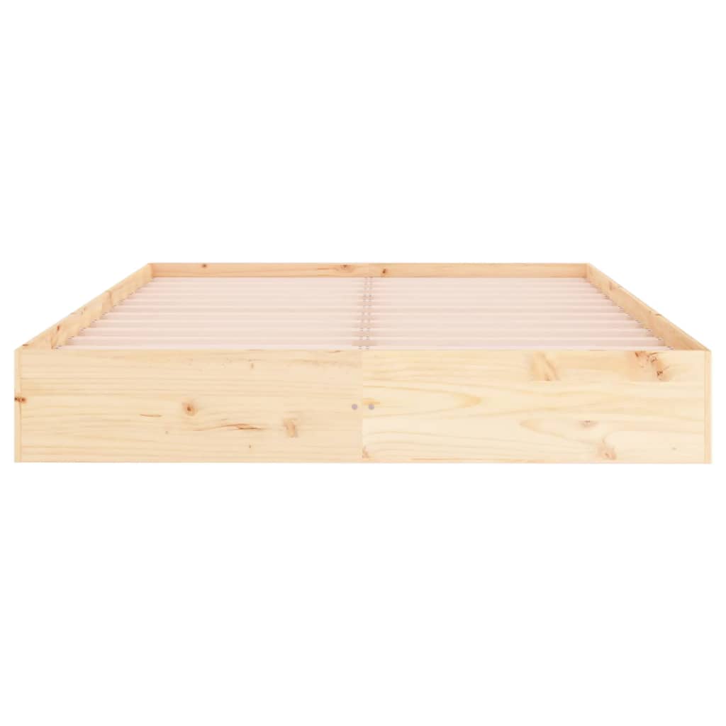 vidaXL Cadru de pat King Size, 150x200 cm, lemn masiv vidaXL Cadru de pat King Size, 150x200 cm, lemn masiv