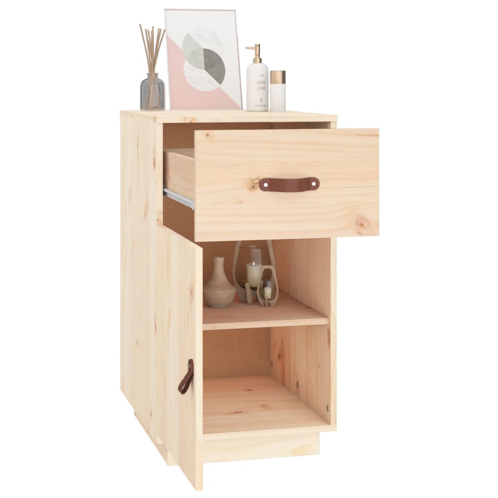 vidaXL Dulap de birou, 40x50x75 cm, lemn masiv de pin vidaXL Dulap de birou, 40x50x75 cm, lemn masiv de pin