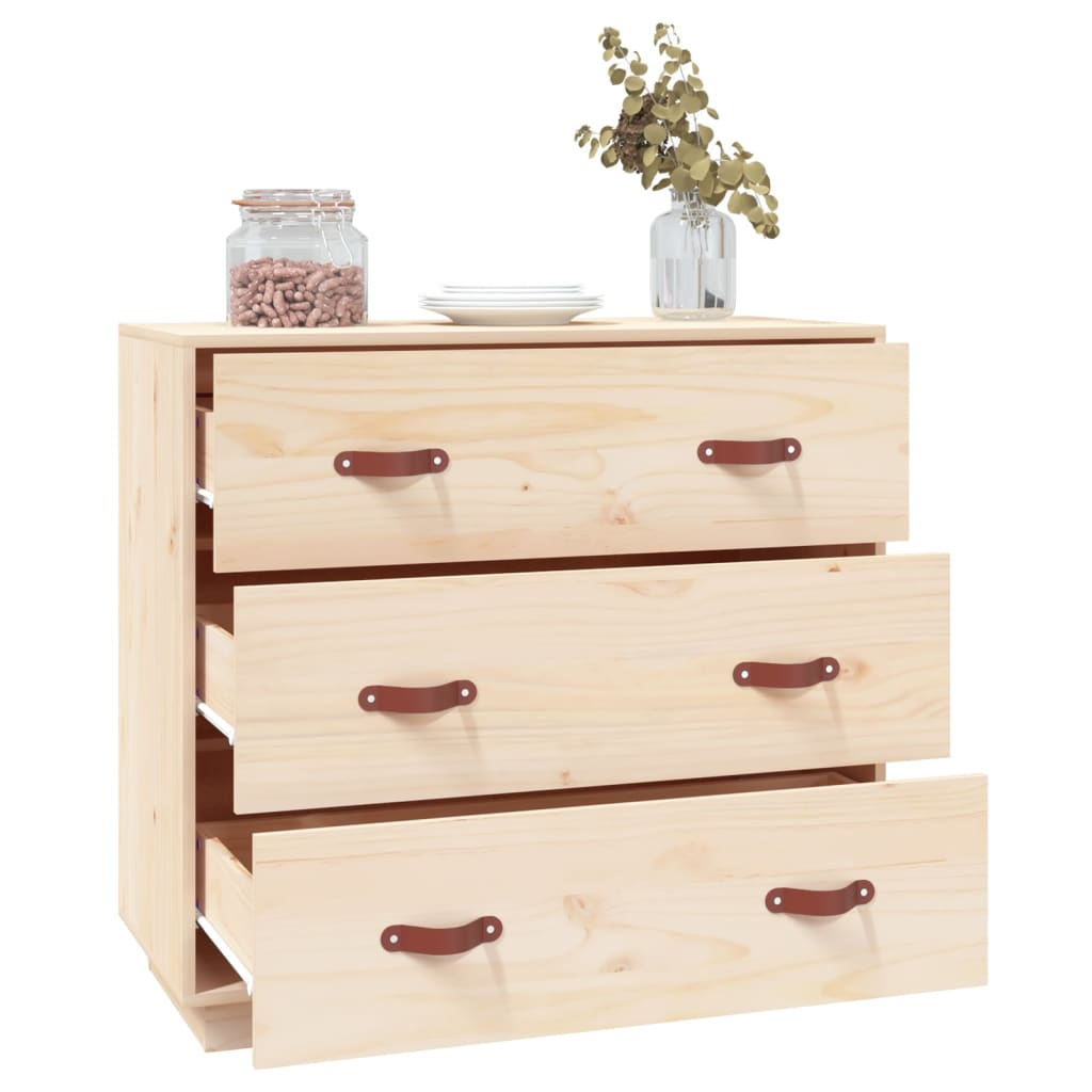 vidaXL Dulap, 80x40x75 cm, lemn masiv de pin vidaXL Dulap, 80x40x75 cm, lemn masiv de pin