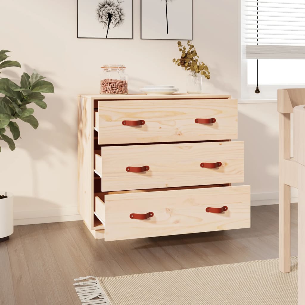 vidaXL Dulap, 80x40x75 cm, lemn masiv de pin vidaXL Dulap, 80x40x75 cm, lemn masiv de pin