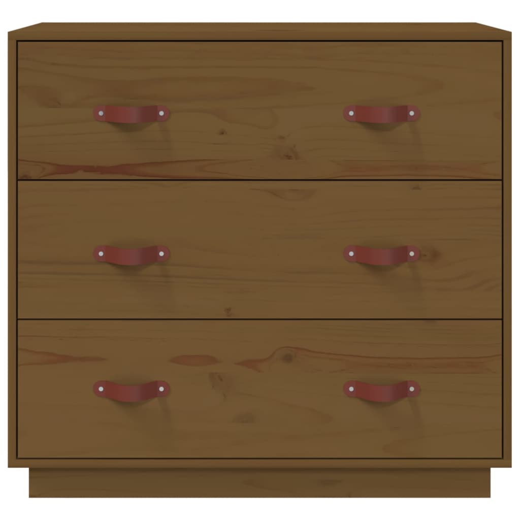vidaXL Dulap, maro miere, 80x40x75 cm, lemn masiv de pin