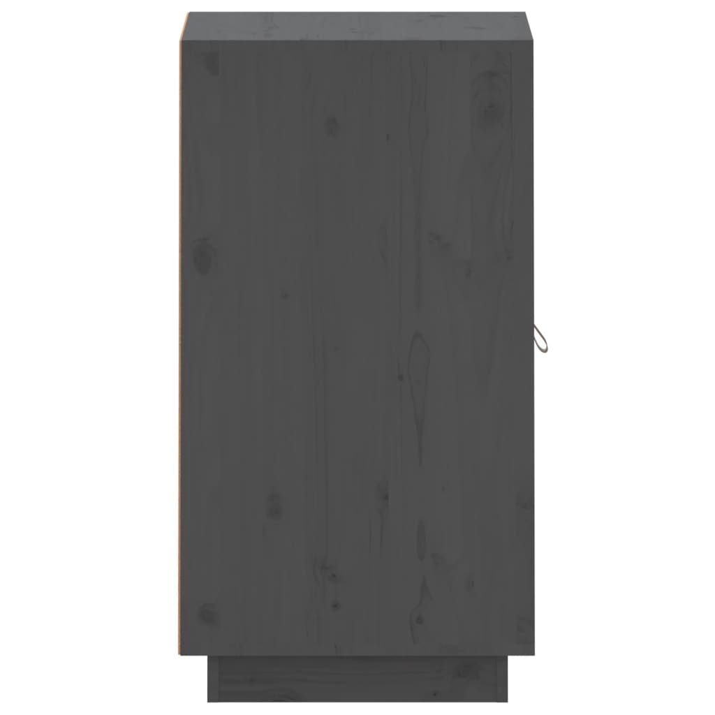 vidaXL Dulap, gri, 34x40x75 cm, lemn masiv de pin